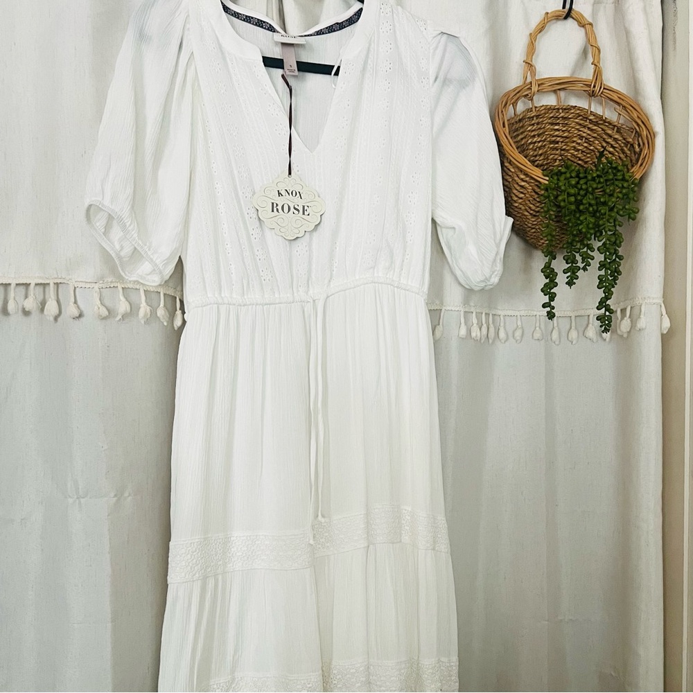 White lace vintage style dress